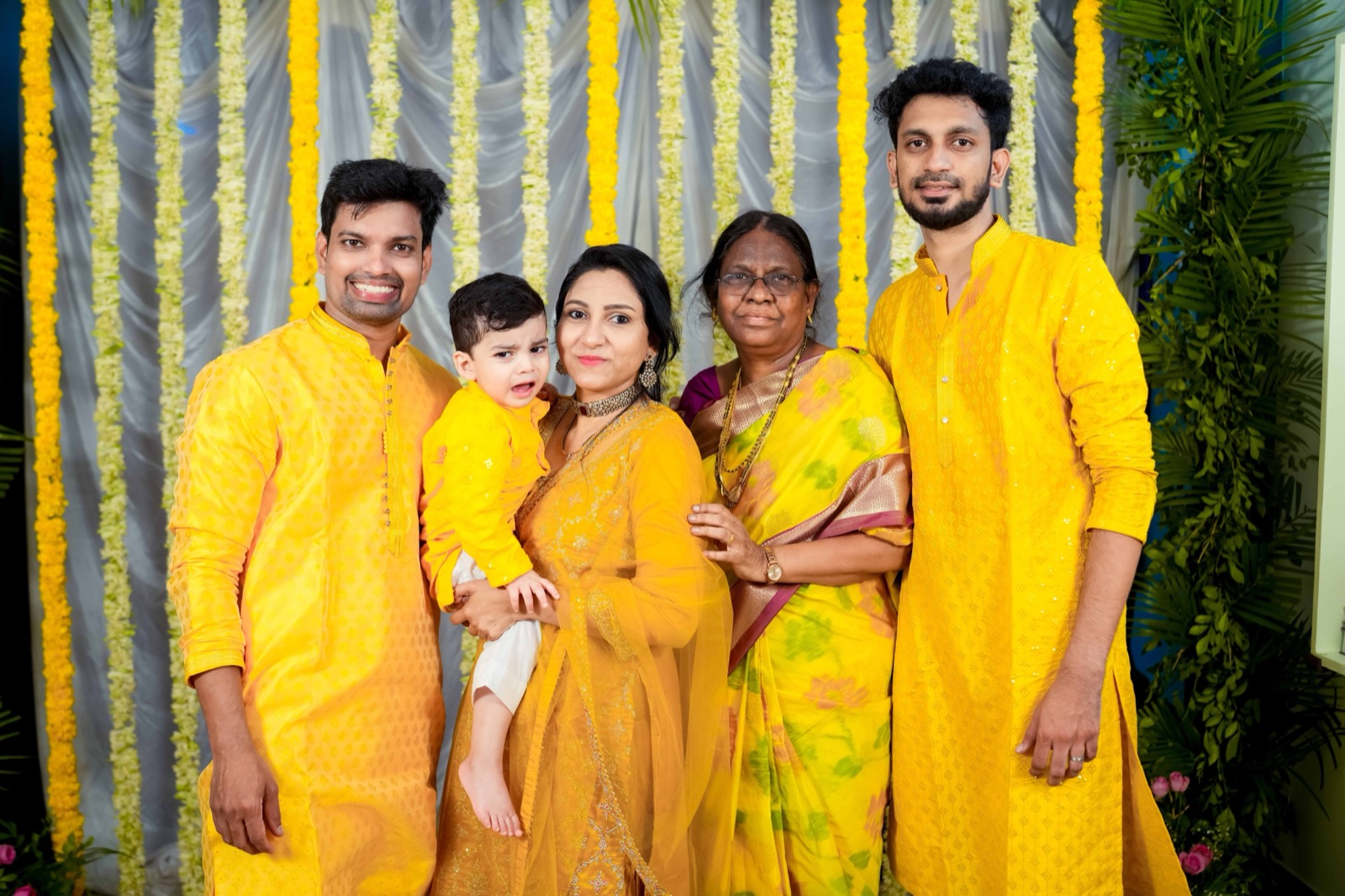 Groom with his sister